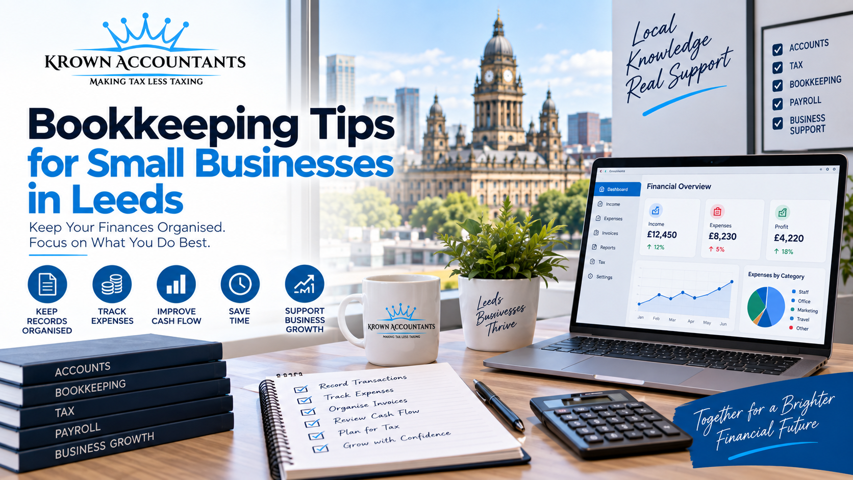 Bookkeeping tips for small businesses in Leeds – Krown Accountants